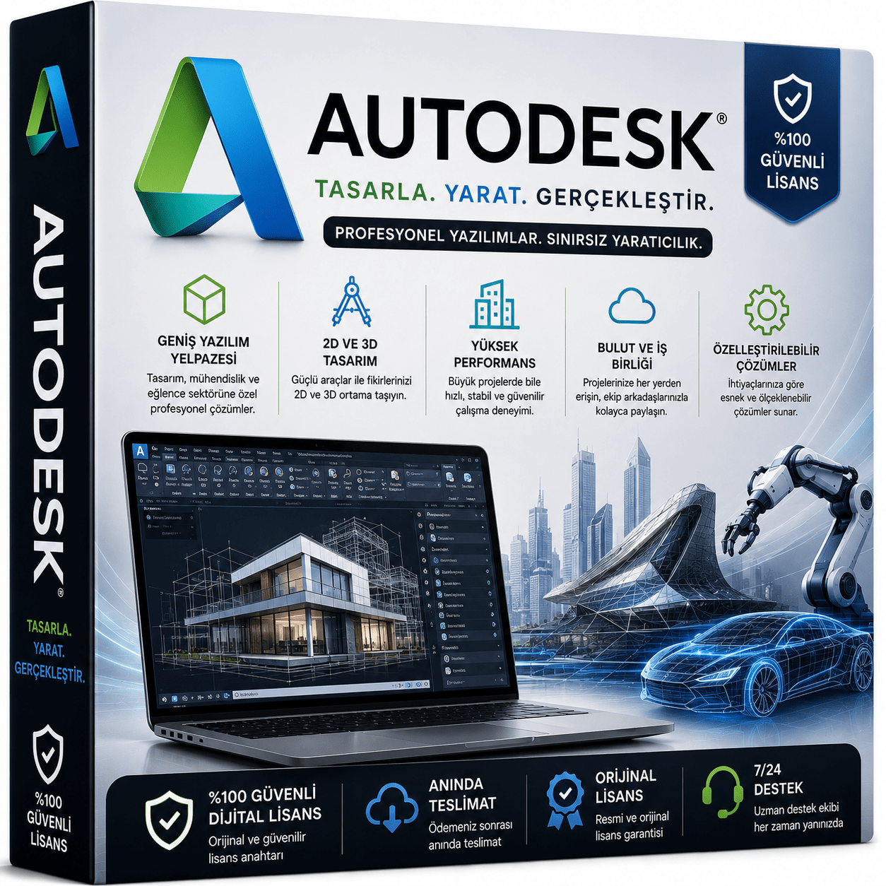 AutodeskÜrünler Autodesk Tüm Uygulamalar - 1 Yıllık - Görsel 1