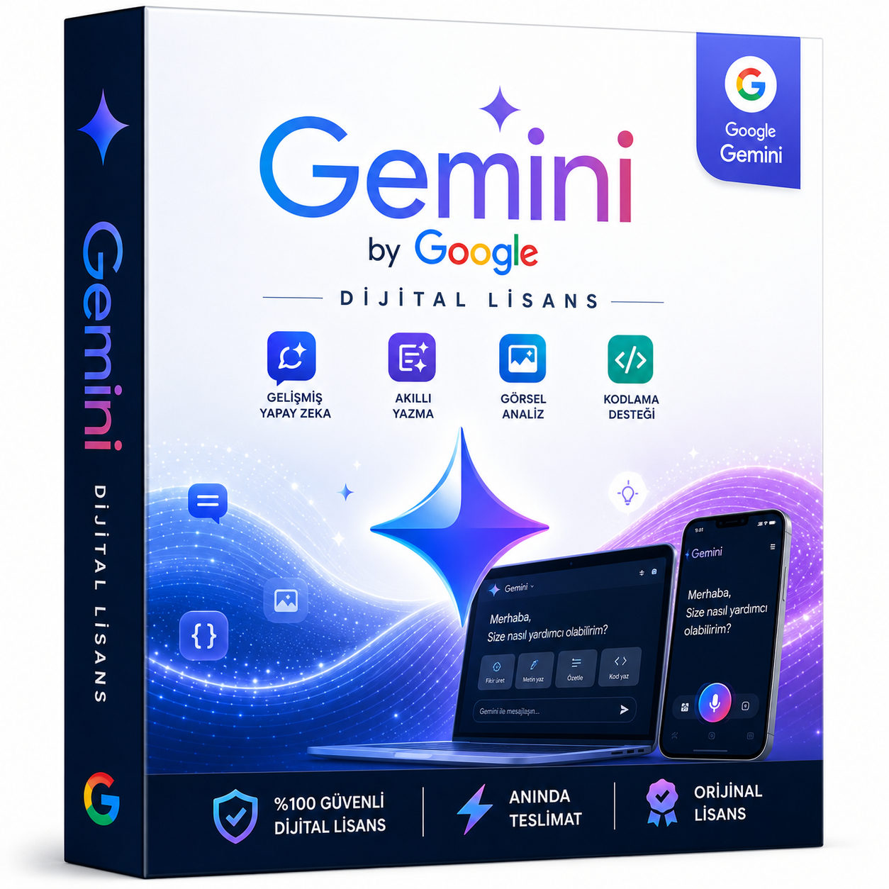 GeminiÜrünler Gemini Pro Kişisel Hesap - 18 Aylık - Görsel 1